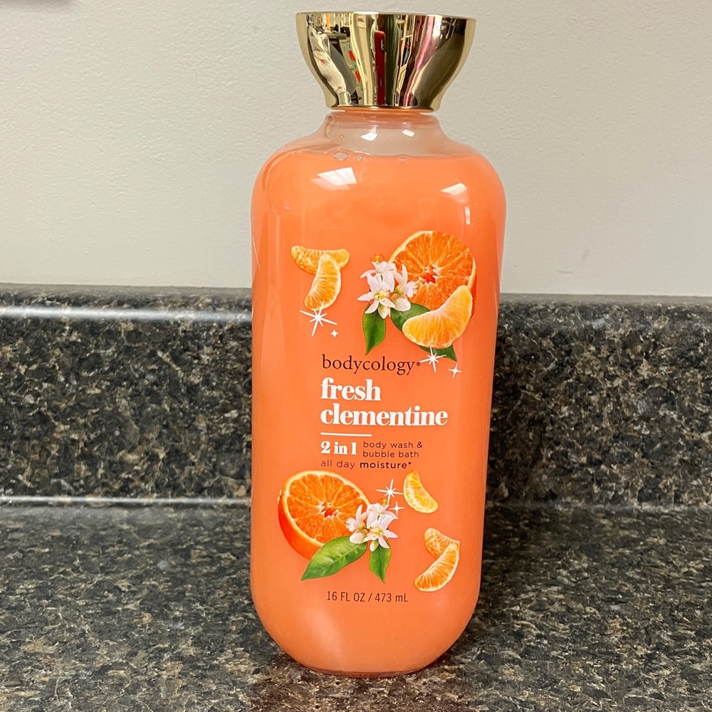 3/$15 ❤️ bodycology fresh clementine body wash bubble bath new